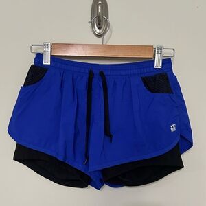 VSX Sport Blue Shorts with Black Spandex Under
